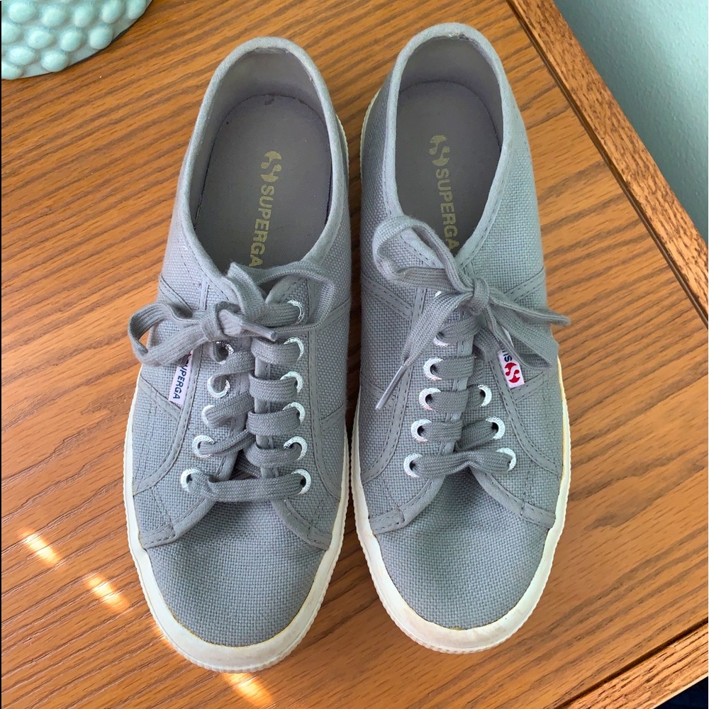 Superga Cotu Classic 2750 Grey Canvas Sneakers